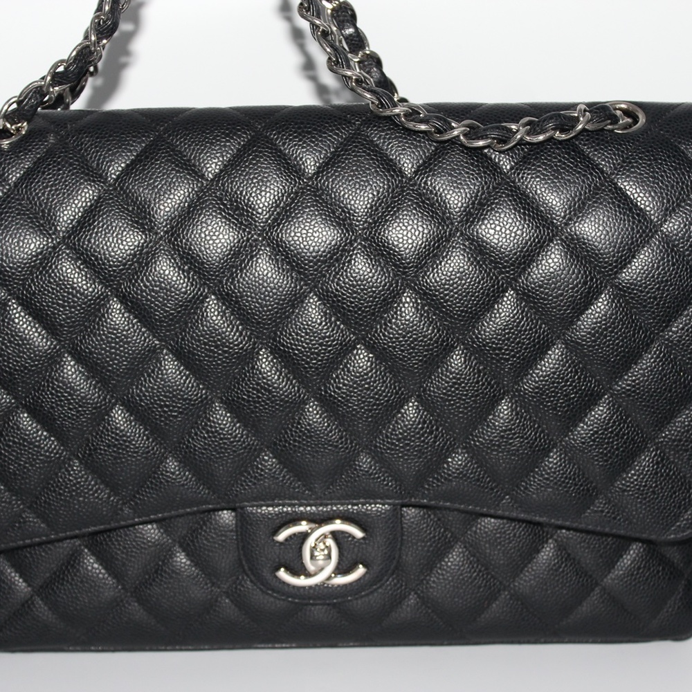 Chanel Caviar Quilted Maxi Double Flap Black - Picture 10 of 16